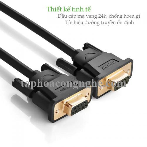 Ugreen 20147 3M màu Đen Cáp tín hiệu nối dài COM RS232 cao cấp DB101 30020147